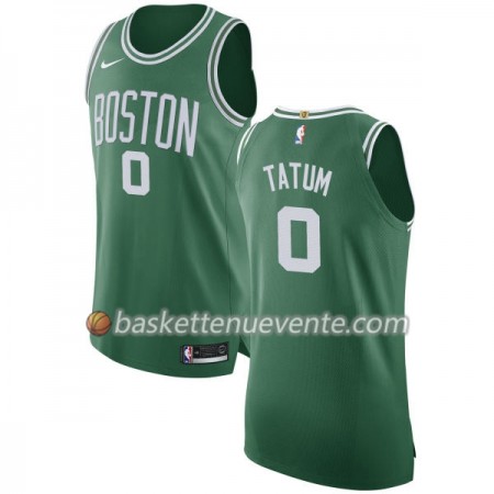 Maillot Basket Boston Celtics Jayson Tatum 0 Nike 2017-18 Vert Swingman - Homme
